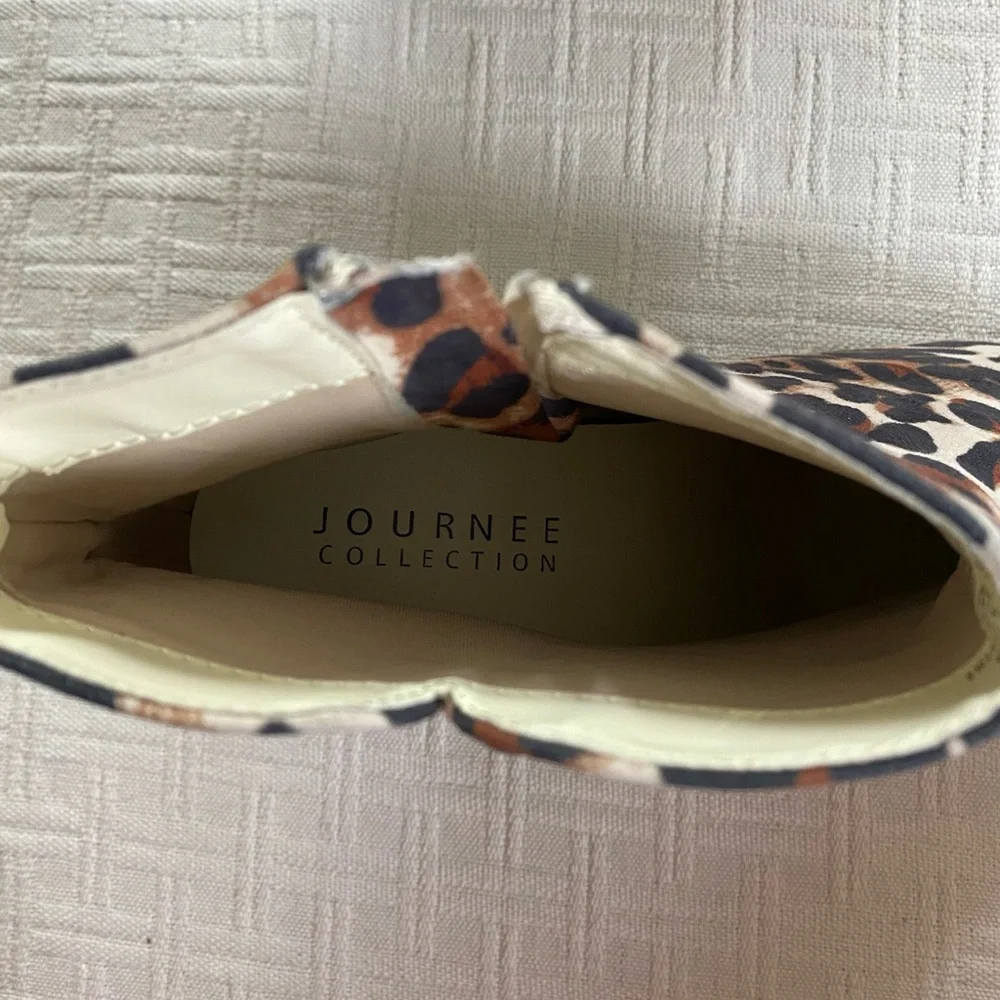 Journee Collection leopard print booties. - Picture 9 of 10